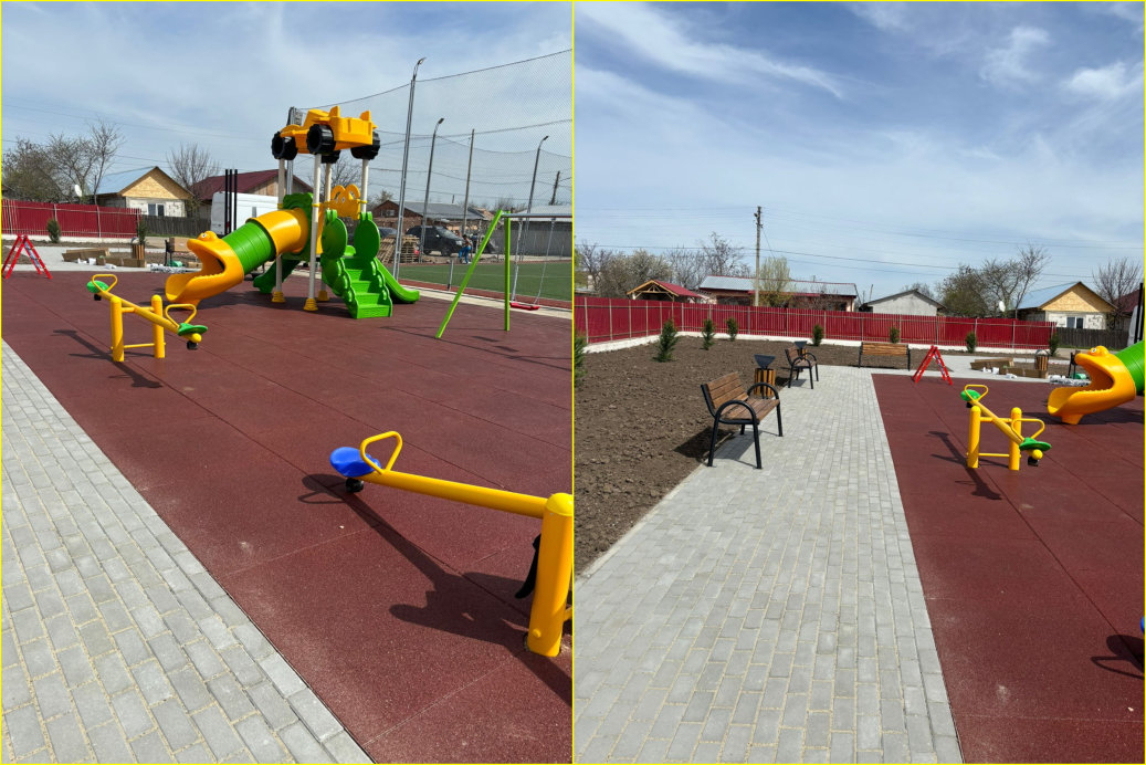 Parc şi teren de sport, recepționate la Frumușița