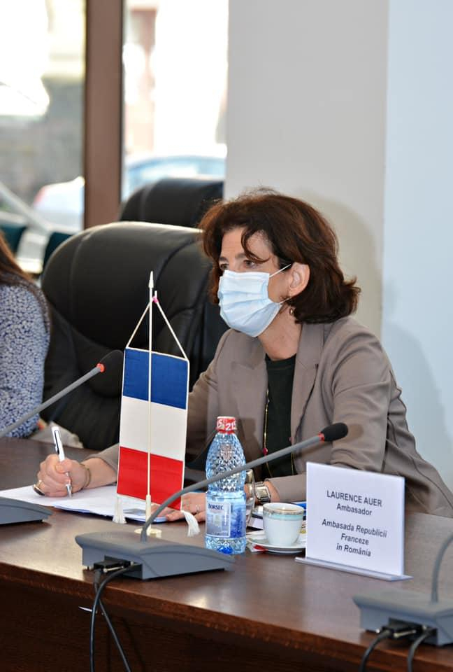 Ambasadoarea Franței, în vizită la Galați