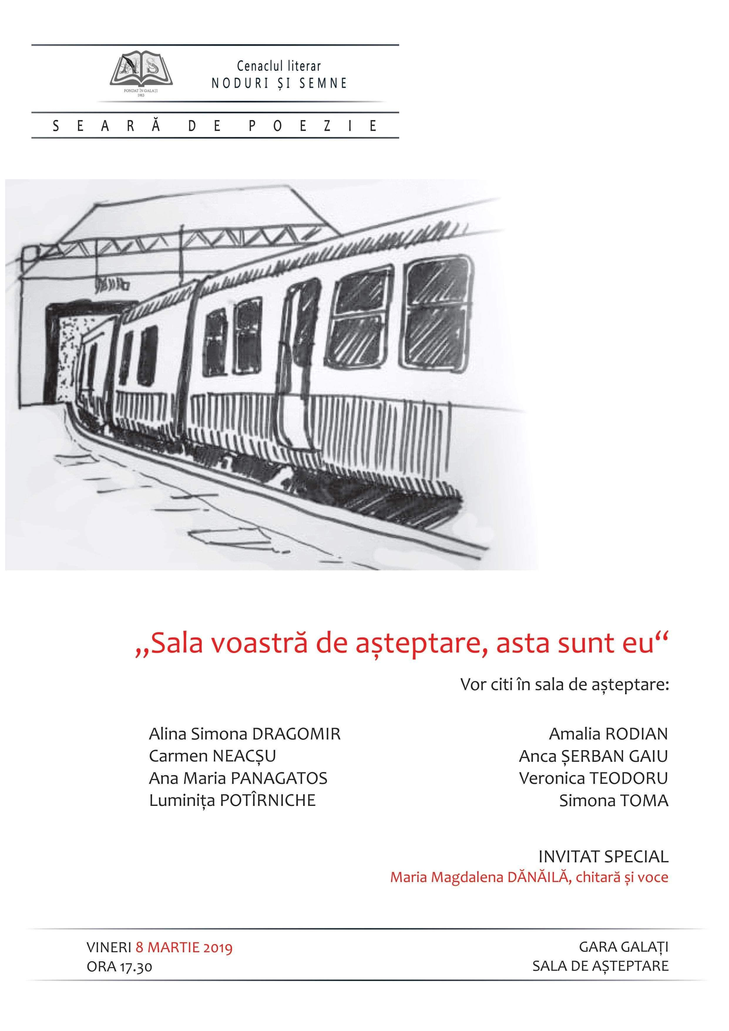 Sală de aşteptare cu poezie și folk