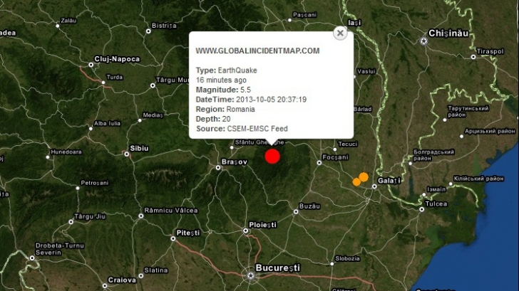 Expert: Cutremurele din judeţul Galaţi au cauze naturale. S-ar putea ca evenimentele seismice să mai dureze