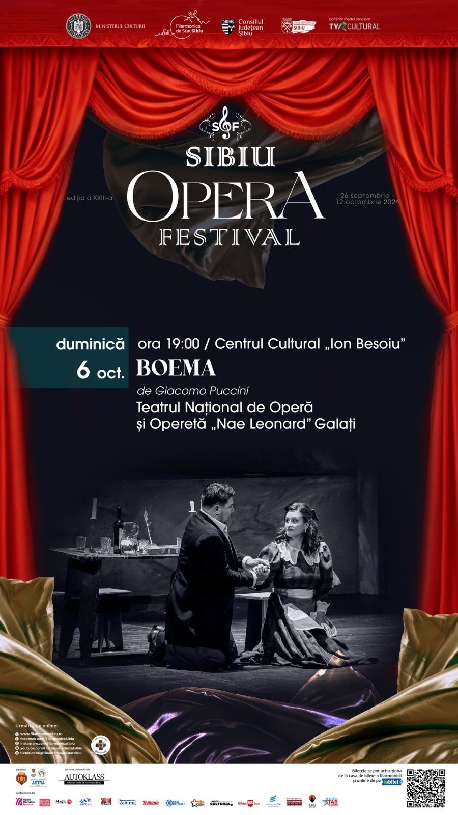 „Boema”, cu artiști gălățeni, la Sibiu