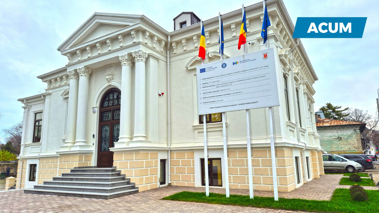 Monument istoric renovat pe strada Eroilor