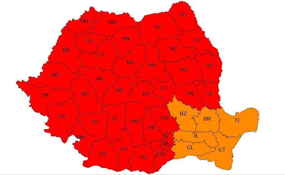 Galaţiul, sub Cod roşu de caniculă