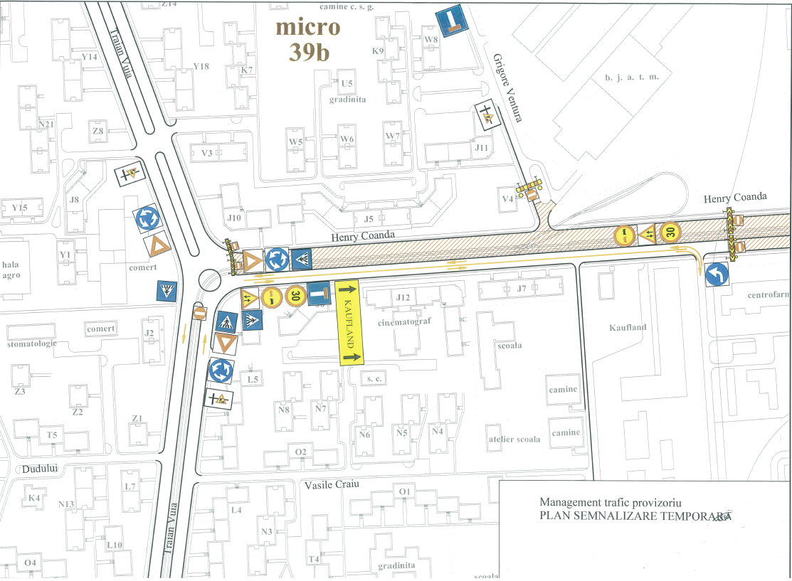 Regim normal de circulație pe strada Traian Vuia