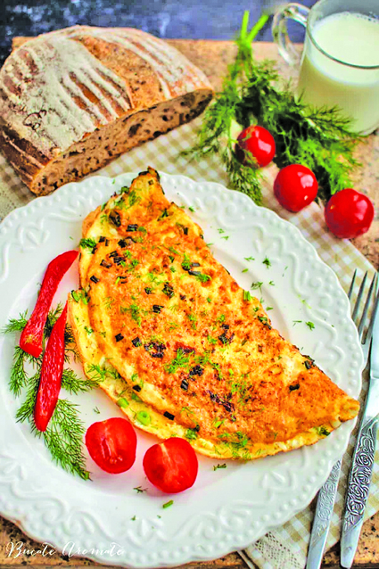 Scrob de ouă cu brânză