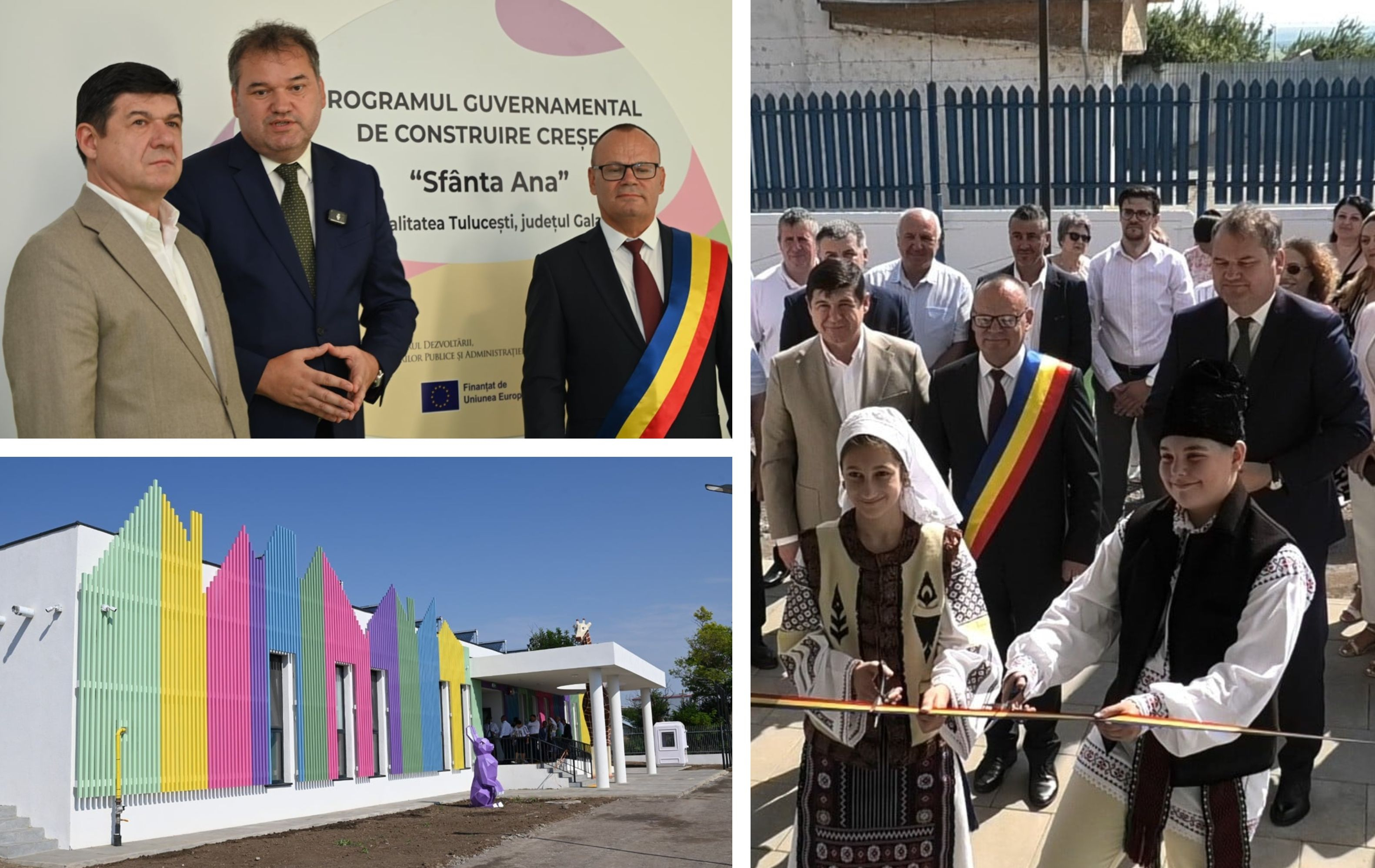 Girafa cu numărul 101, la Tulucești. O nouă creșă construită prin programul guvernamental „Sfânta Ana”