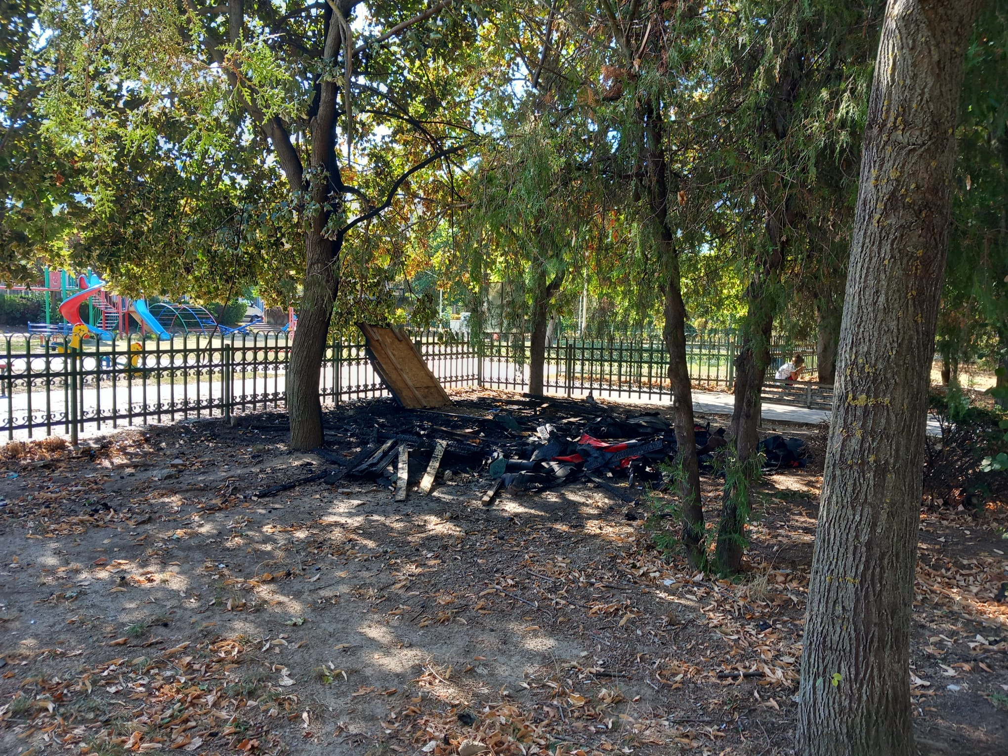 Incendiatorul din Parcul „Coposu” loveşte din nou