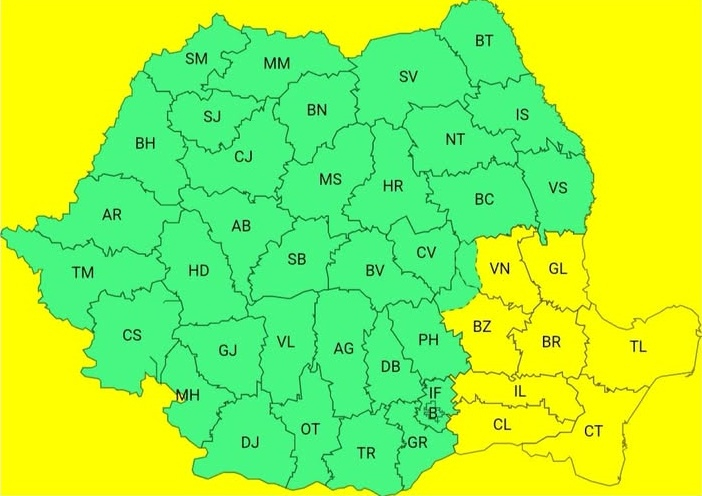 Vânt, ploaie, lapoviţă, ninsoare şi polei