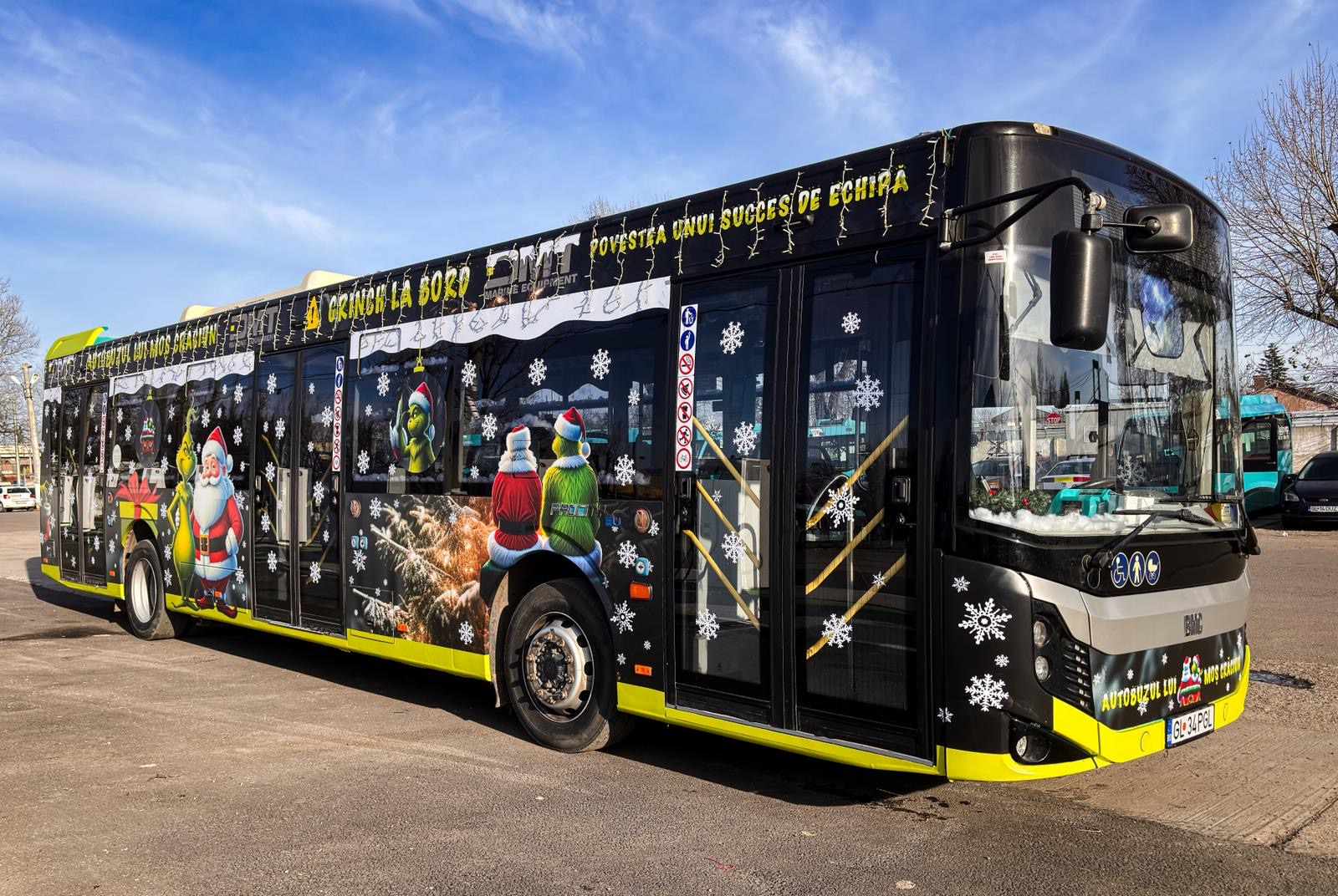 Traseu special creat pentru Autobuzul lui Moş Crăciun