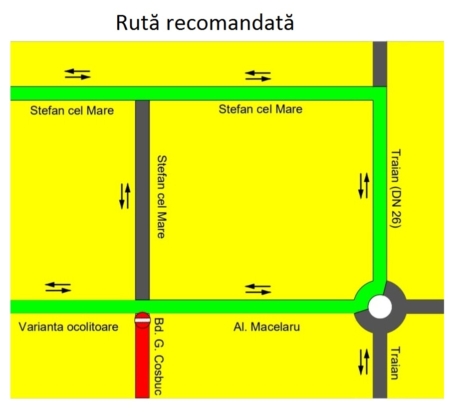 Modificare a semnalizării rutiere pe strada Ştefan cel Mare