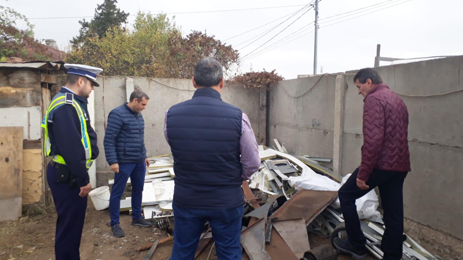 Controale în trenuri şi la centrele de fier vechi