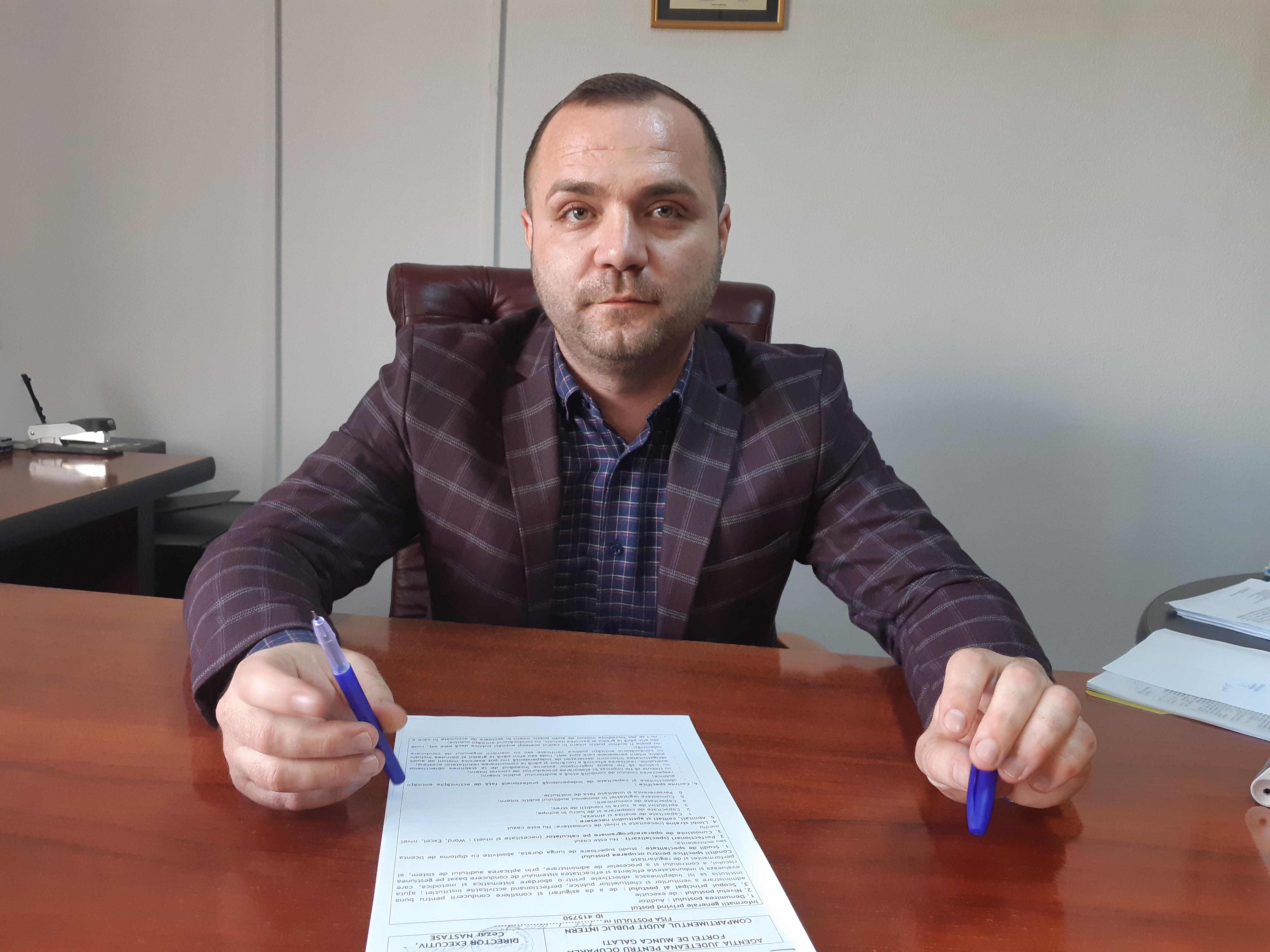 Marius Nicula, noul director executiv al AJOFM Galați. Rocadă la şefia instituției