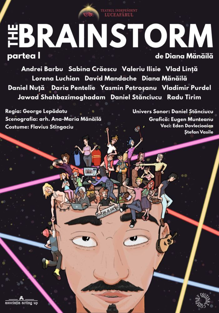 Doi actori gălăţeni în „The Brainstorm”, spectacol pentru adolescenți și părinți