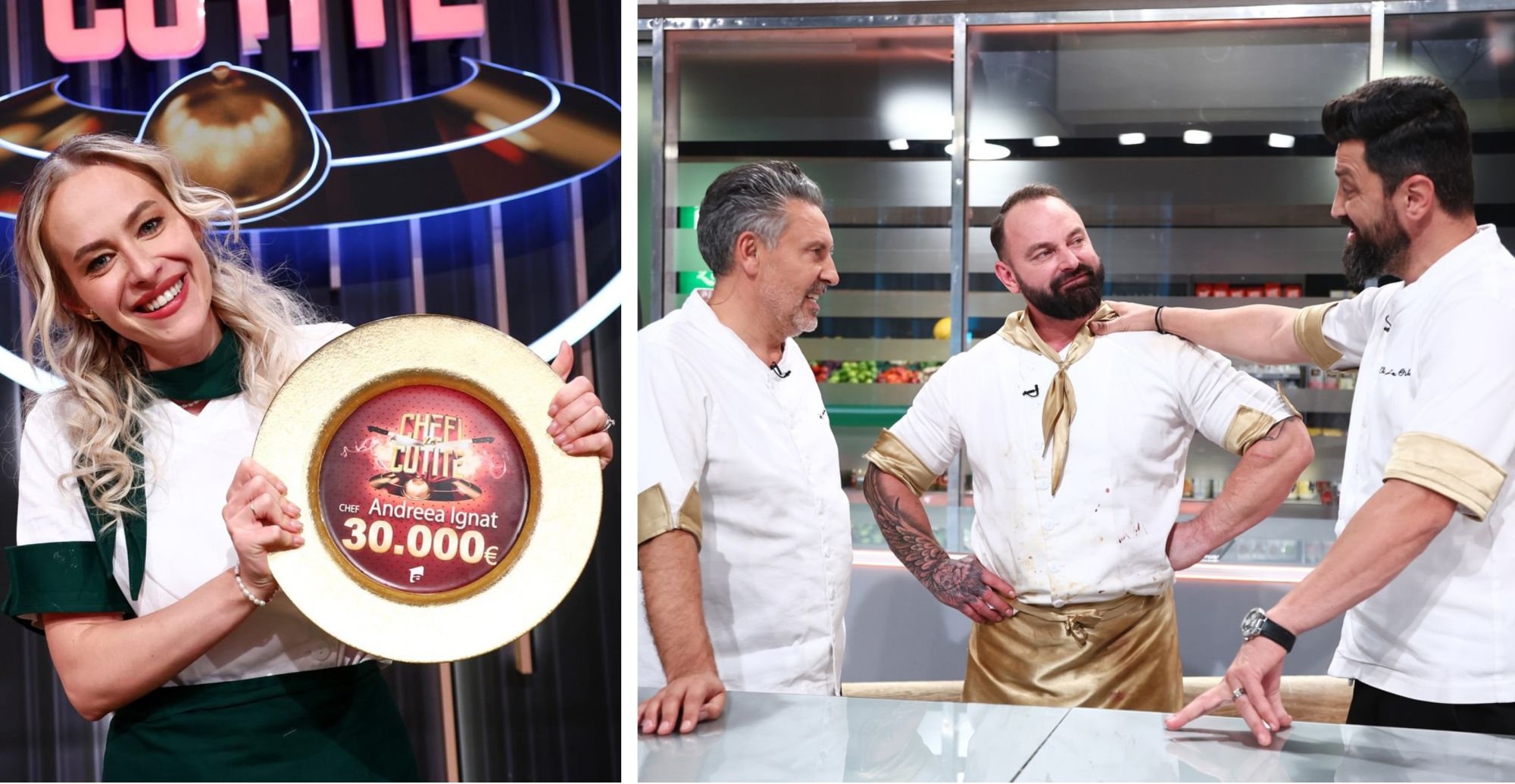 Andreea Ignat a câştigat „Chefi la Cuţite”. Gălăţeanul Tuki este campionul simpatiei