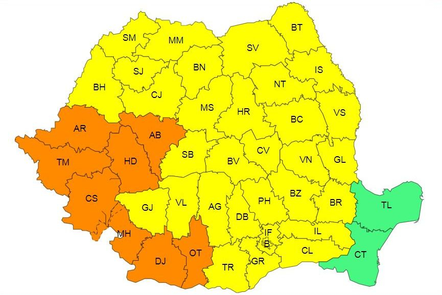 Galaţiul se întoarce sub Cod galben. Soarele ne dogoreşte până pe 24 august