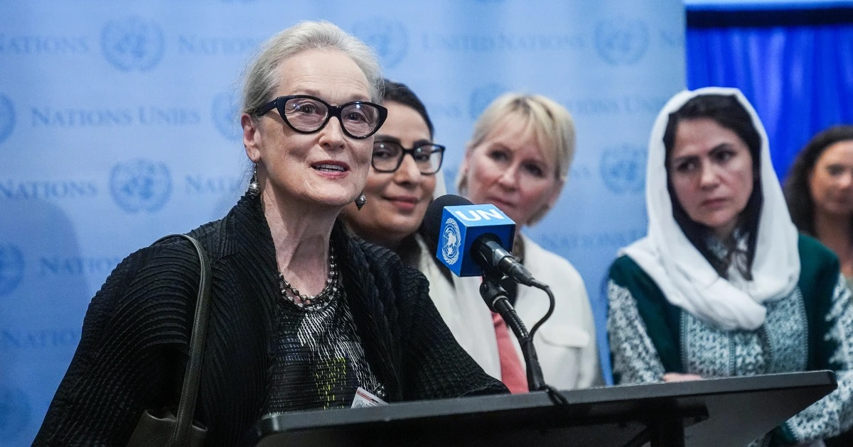 Meryl Streep se solidarizează cu femeile și fetele afgane