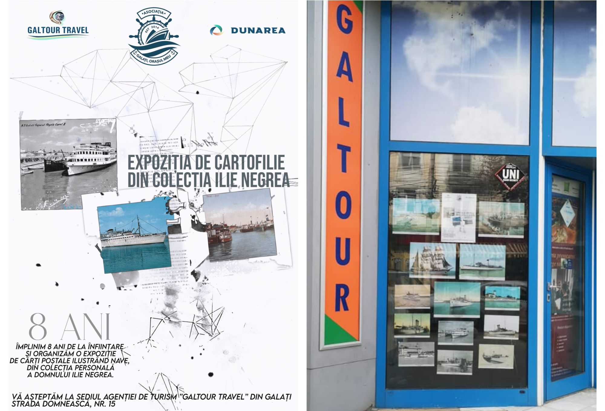 Asociația "Galați, orașul meu!" sărbătorește opt ani. Invitație la expoziție