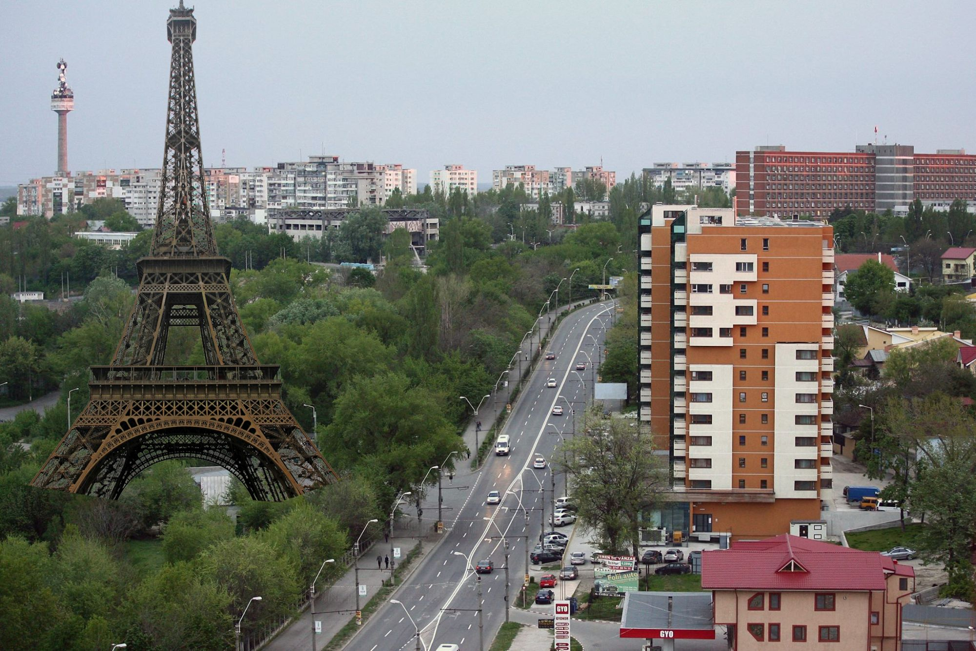 Turnul Eiffel, adus de la Paris în Valea Țiglinei