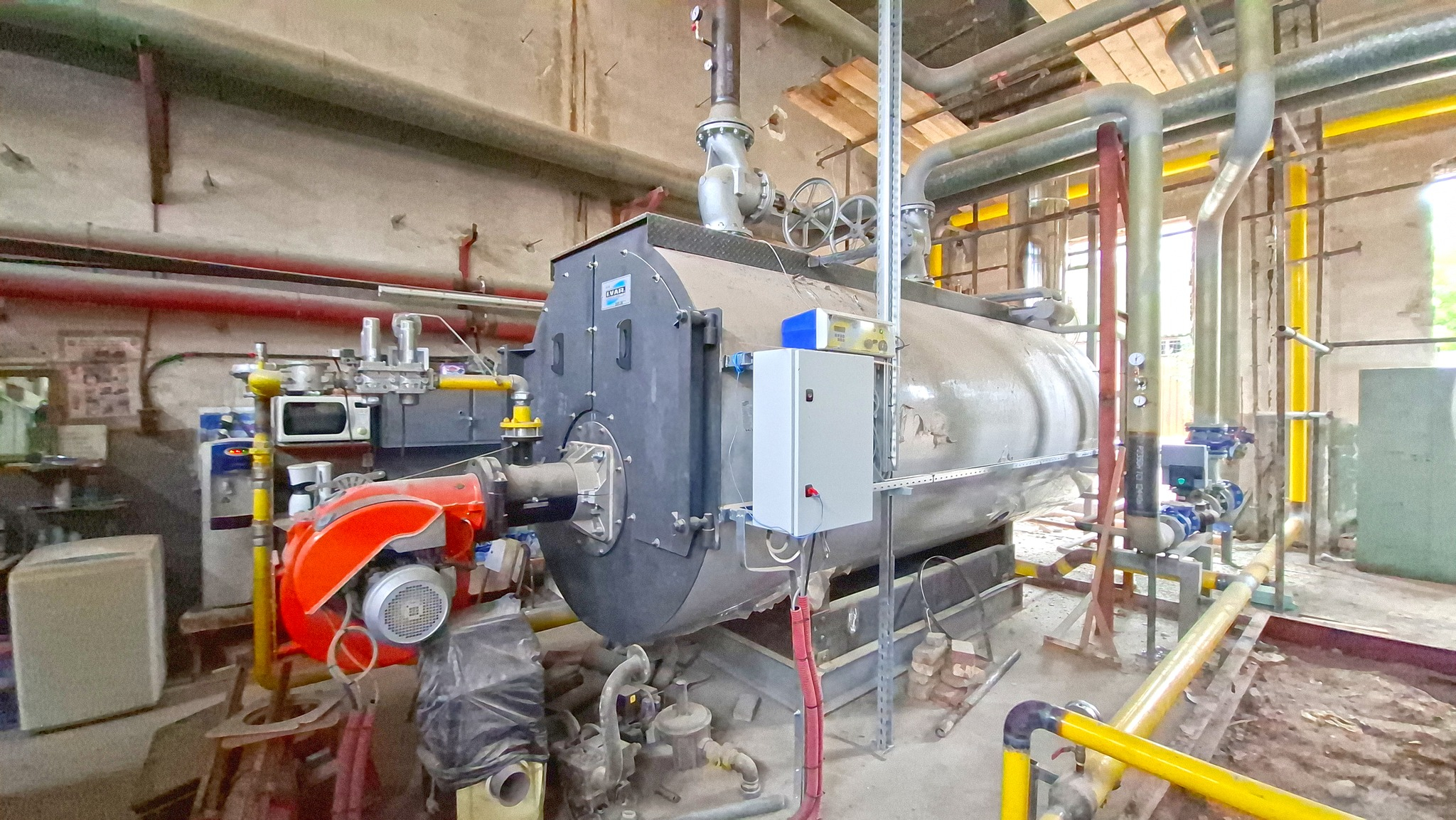 Modernizarea centralei termice a Spitalului Județean Galați în plină desfășurare - Primul cazan a început deja să furnizeze apă caldă menajeră