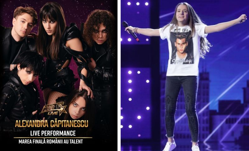 Alexandra Căpitănescu, live, pe scena „Românii au talent”