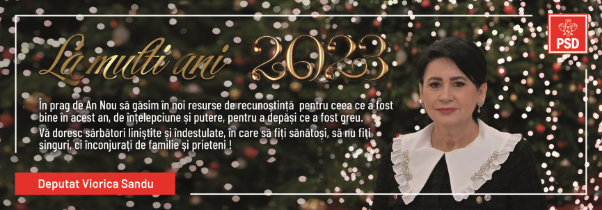 Deputat Viorica Sandu vă ureaza Mulți Ani Fericiți!