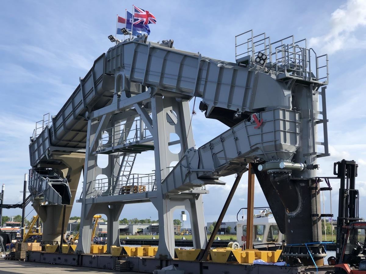 Instalaţie de screening unicat pentru o navă construită la Galaţi