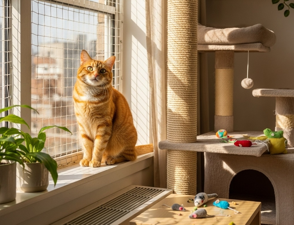 Cum să ai o pisică fericită la bloc. Şcoala iubitorilor de animale