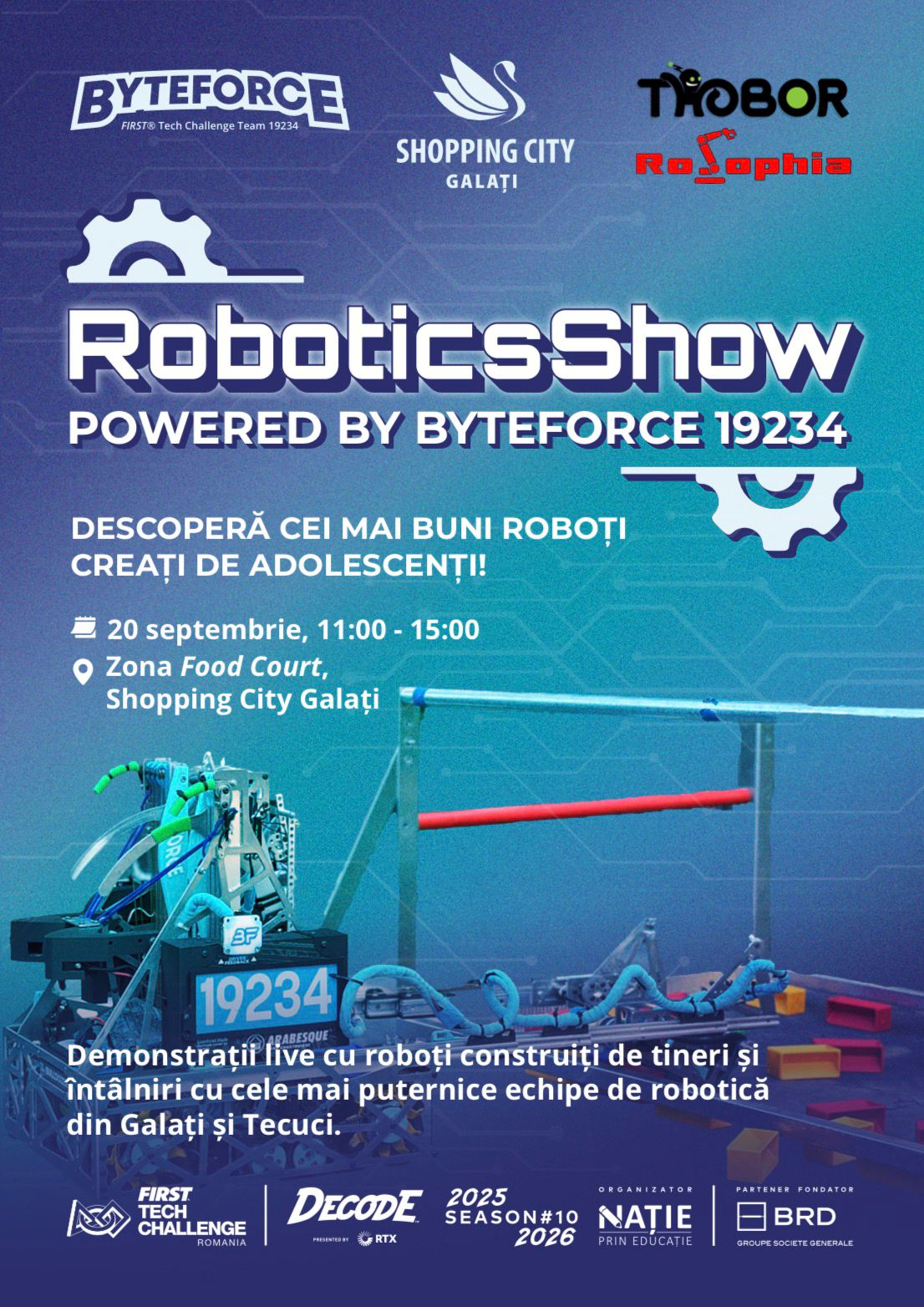 Spectacol de robotică şi tehnologie al liceenilor gălăţeni