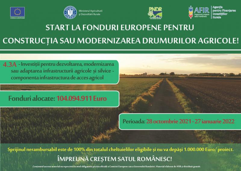 Fonduri europene pentru modernizare în agricultură
