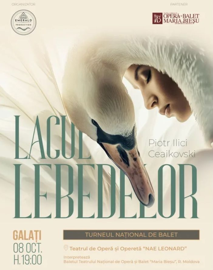 „Lacul lebedelor”, pe scena Teatrului „Nae Leonard”