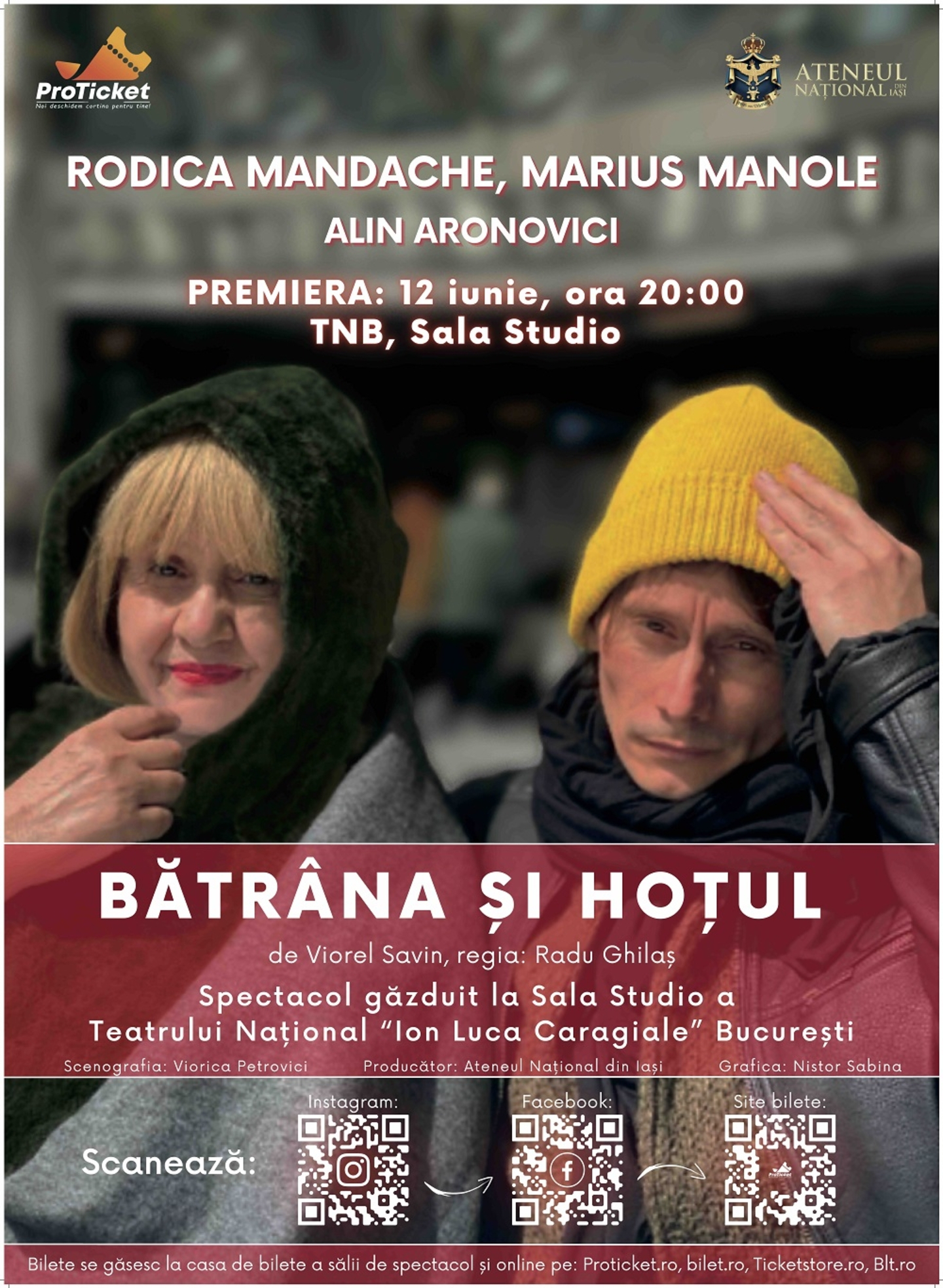 Rodica Mandache, într-un spectacol inedit, la Galați