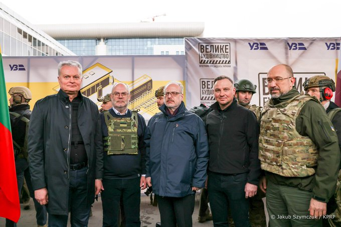 UPDATE Preşedinţii Poloniei, Estoniei, Lituaniei şi Letoniei au sosit în capitala Ucrainei