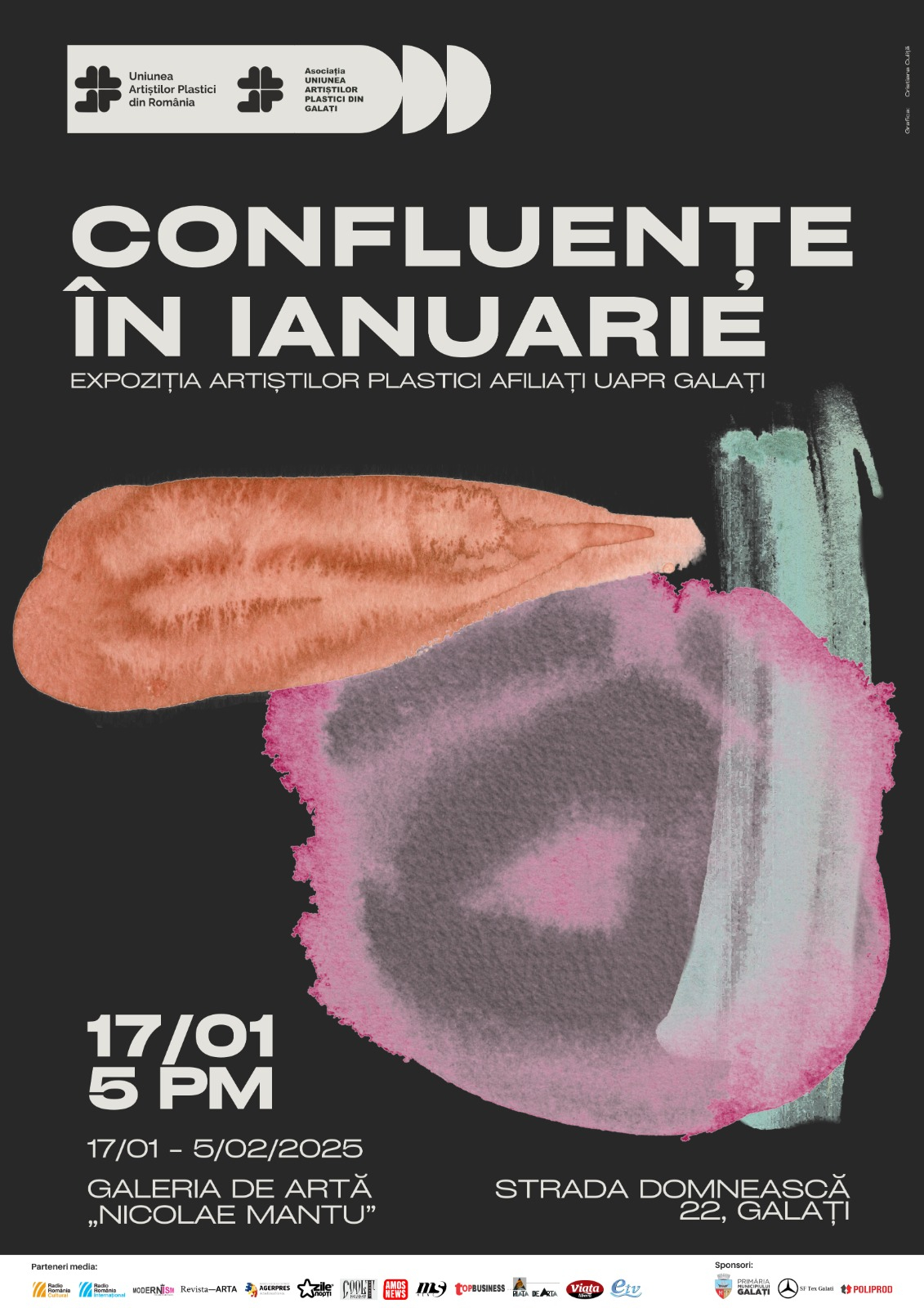 În a doua jumătate a lunii, „Confluenţe în ianuarie” la Galeria „Mantu”
