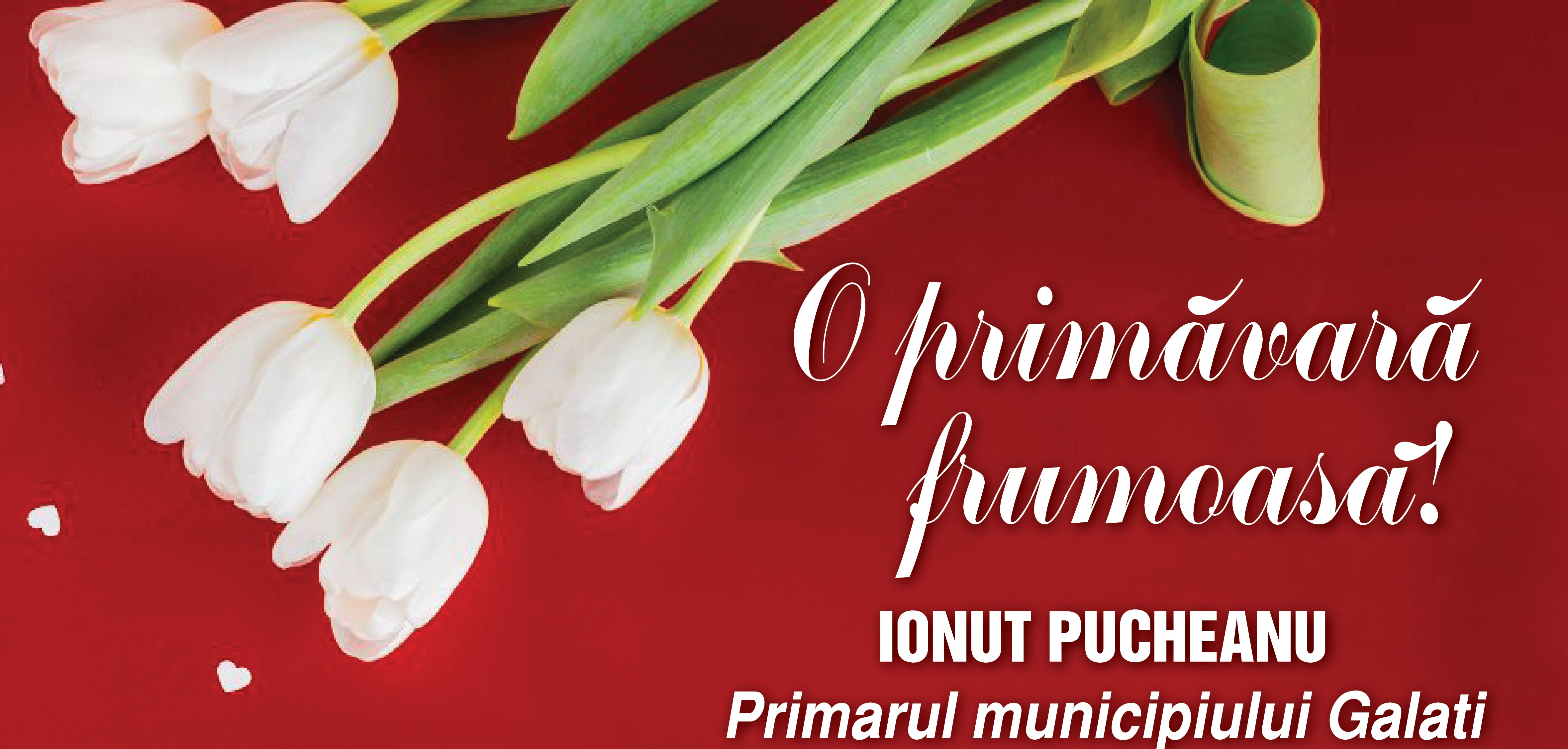 Primarul Ionuț Pucheanu vă urează o primăvară frumoasă!
