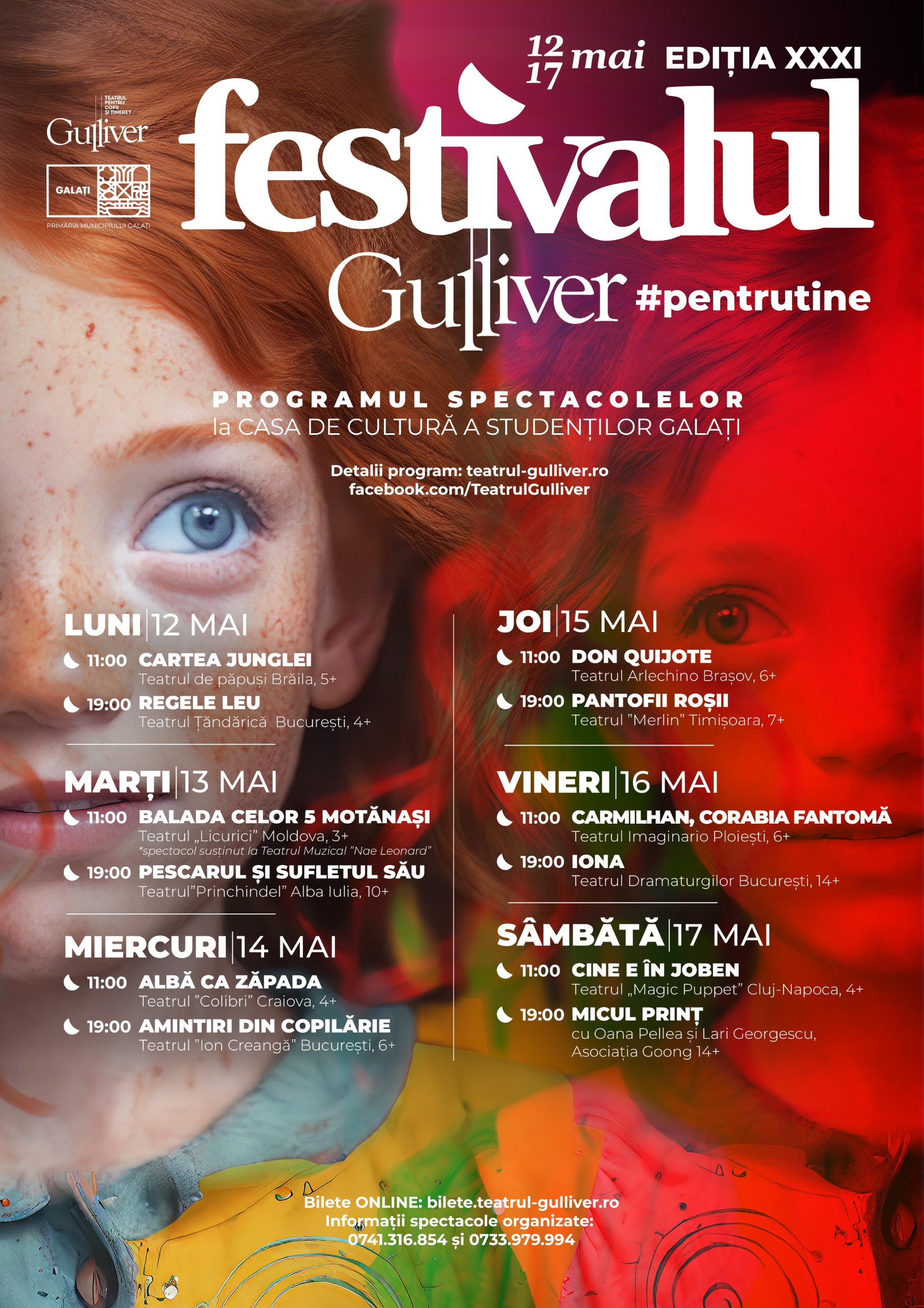 Săptămână plină pentru mari și mici, la Festivalul ”Gulliver” 2025