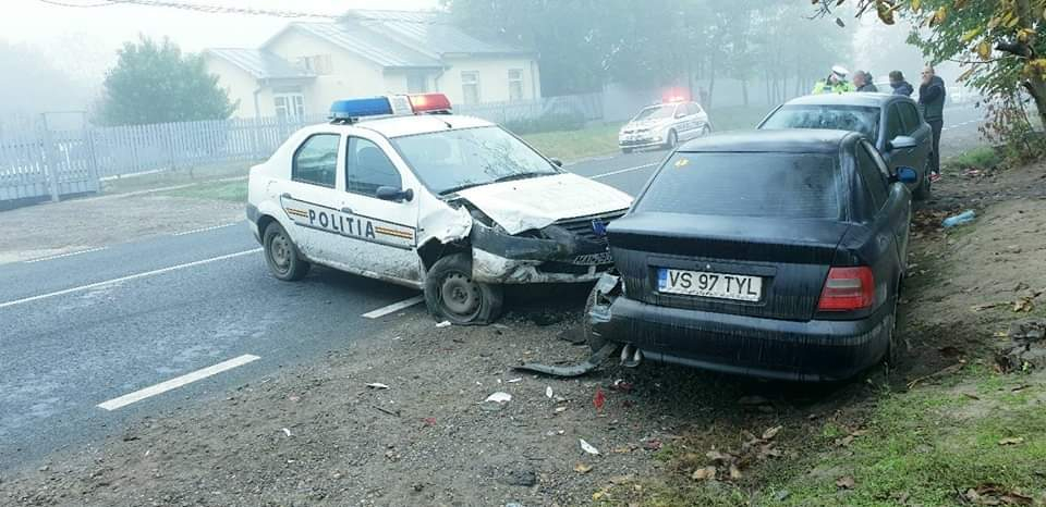 Accident rutier provocat de un polițist