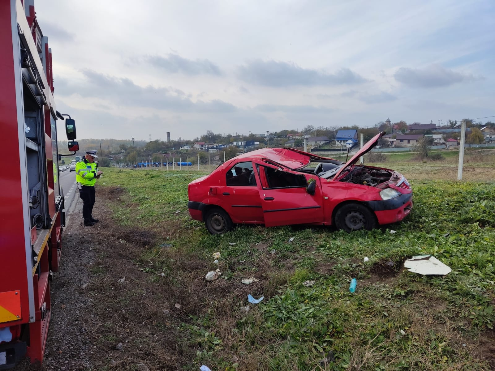 Accident rutier în zona Tirighina. O victimă a fost preluată de ambulanță