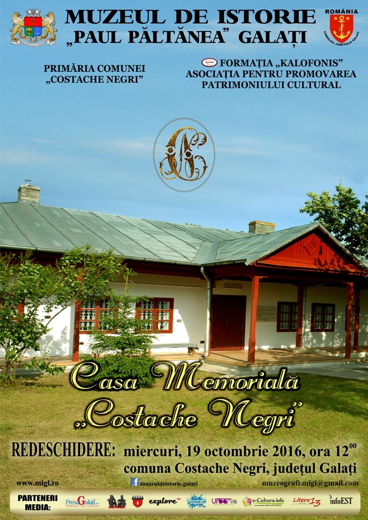 REDESCHIDEREA Casei Memoriale ”Costache Negri”