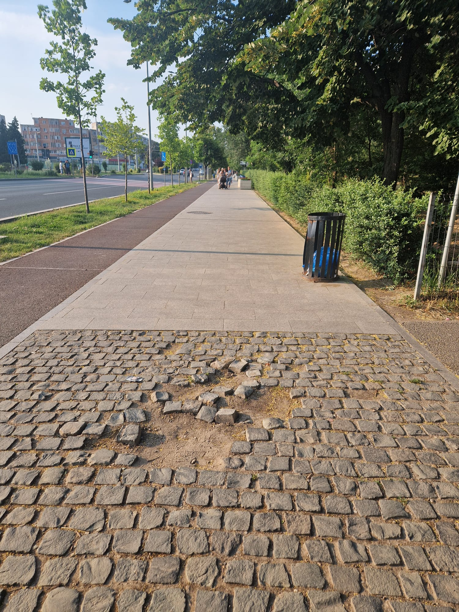 Poza zilei. Străzile modernizate mai trebuie şi reparate