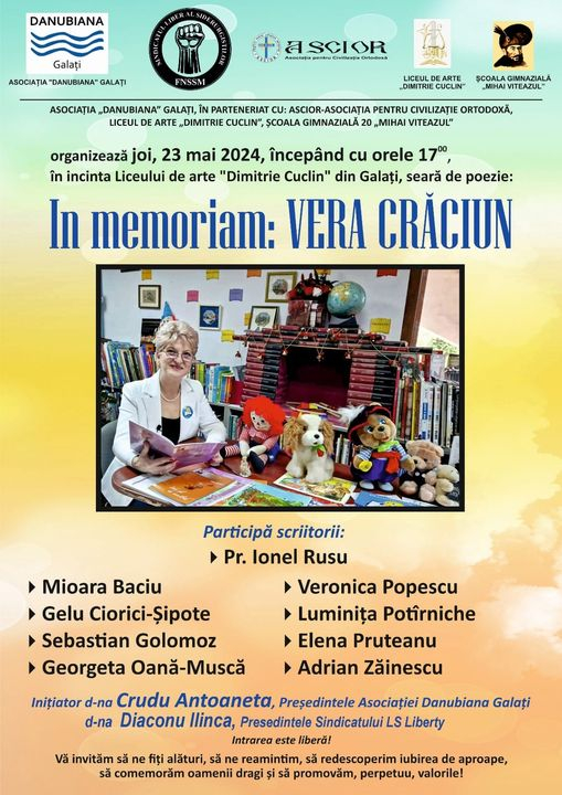 Poeta Vera Crăciun, comemorată de către colegii de breaslă