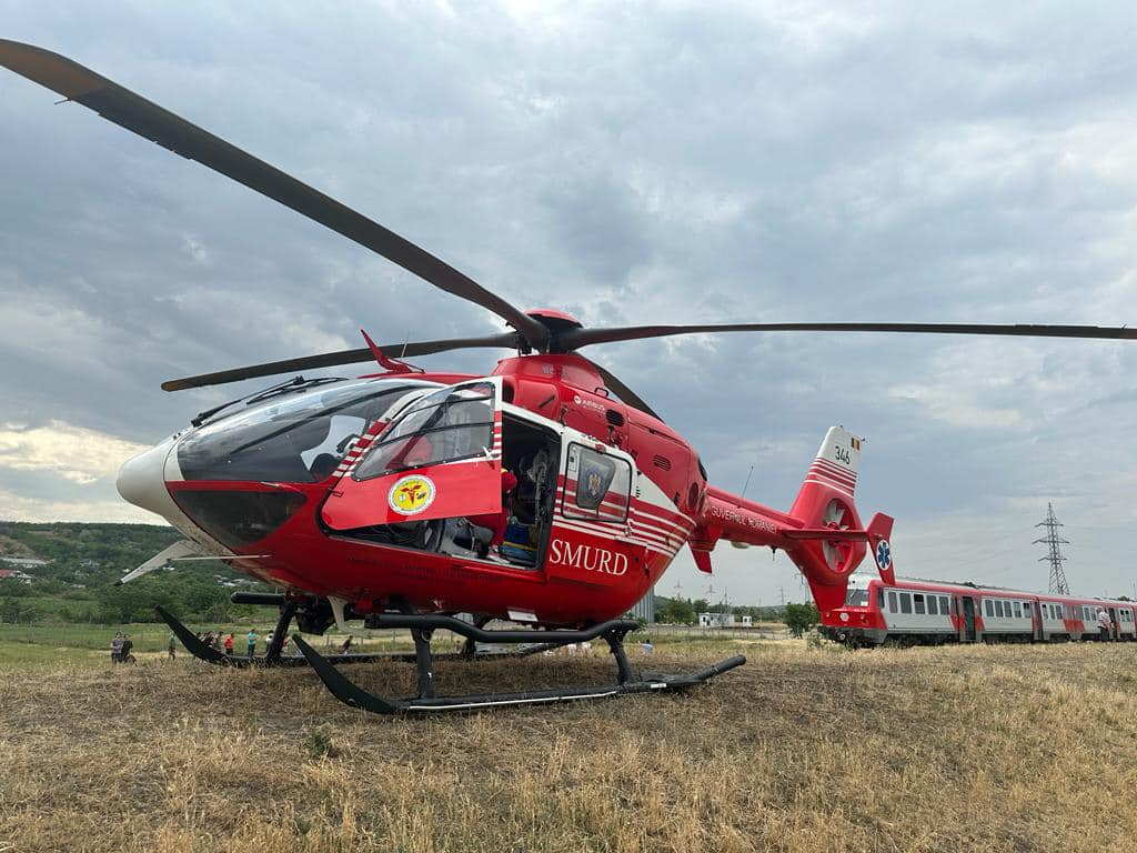 Cioban lovit de tren, în timp ce se odihnea pe șine