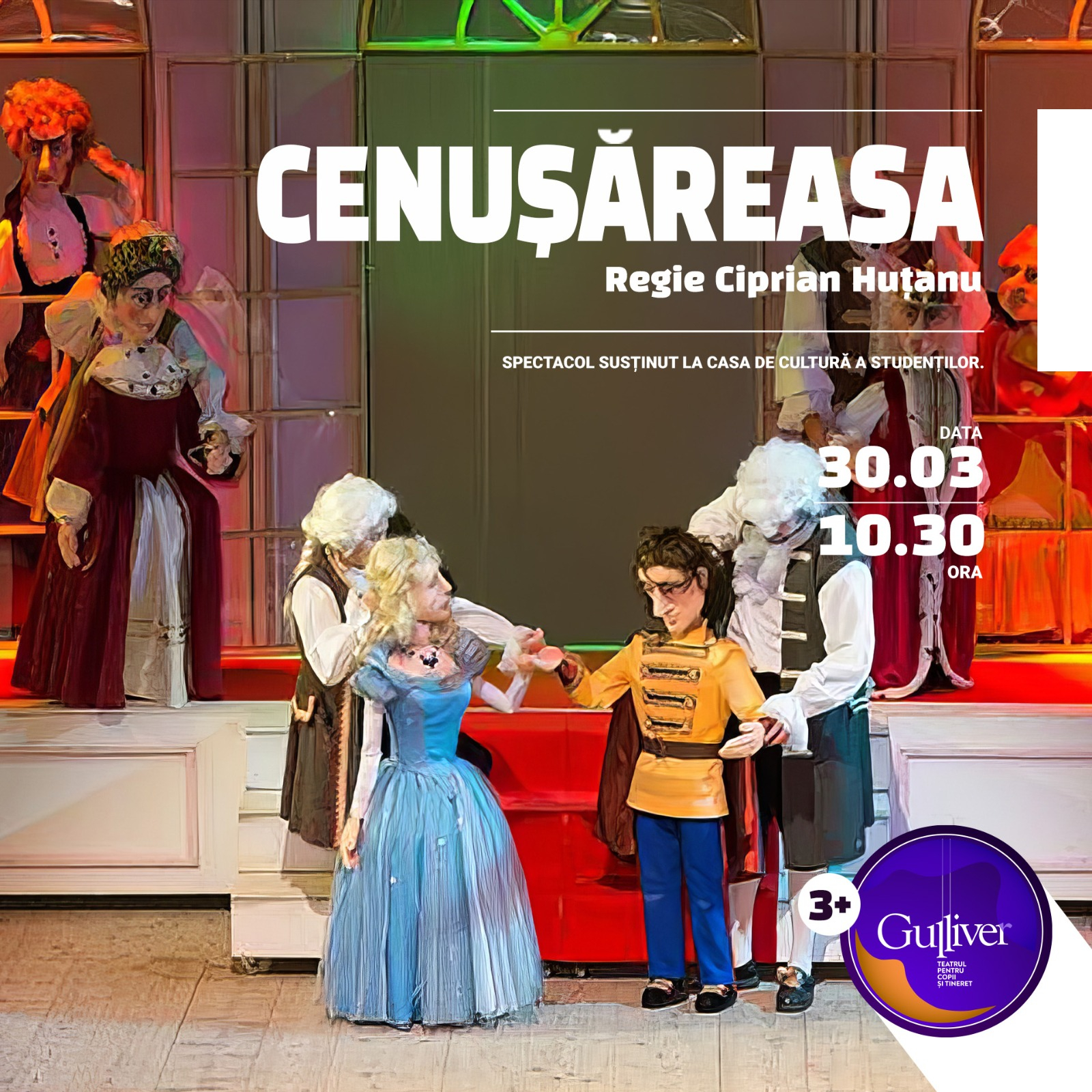 „Povestea Cenușăresei” revine pentru cei mai mici spectatori