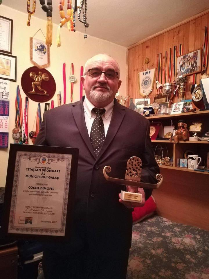 Costel Dimofte, aproape cinci decenii pentru haltere
