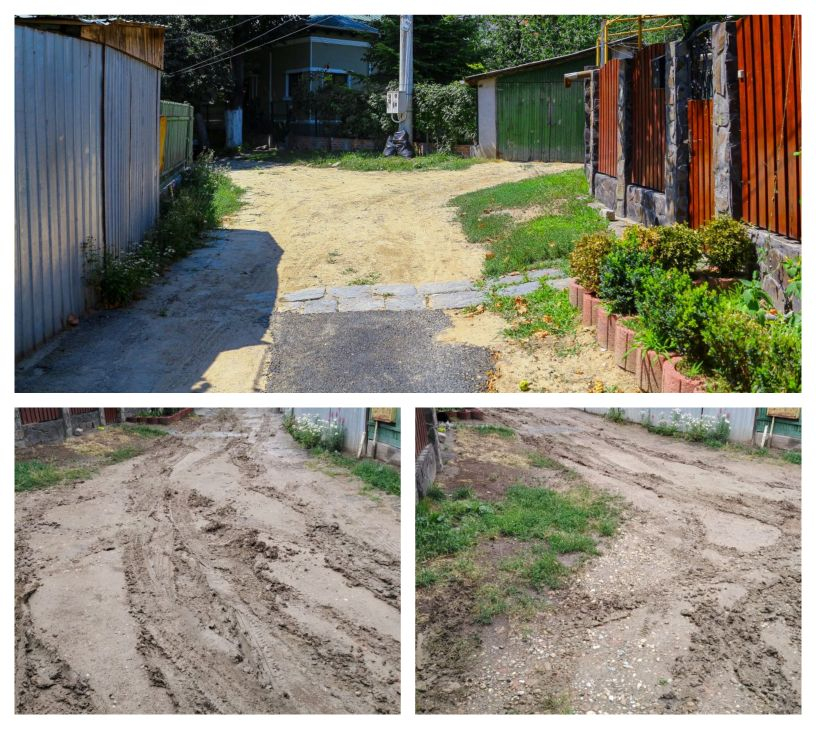 Se reabilitează toată strada, mai puţin o alee. Fără asfalt, în centrul oraşului