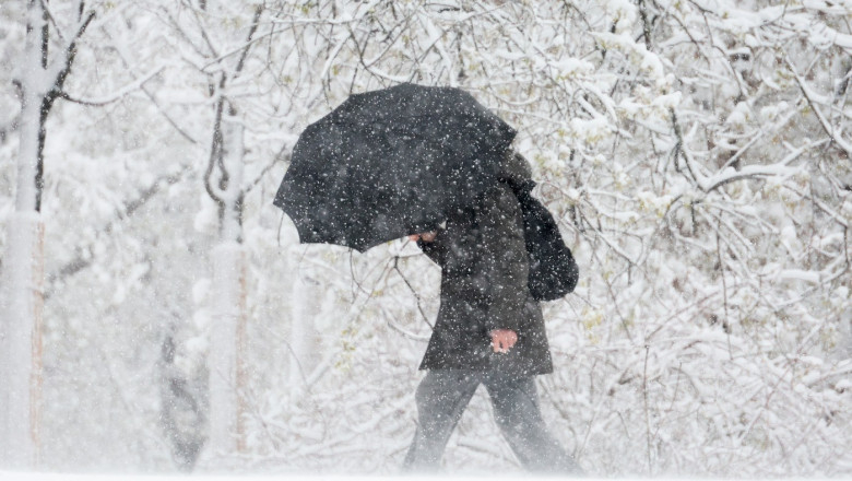 1 Mai cu zăpadă, în zonele montane