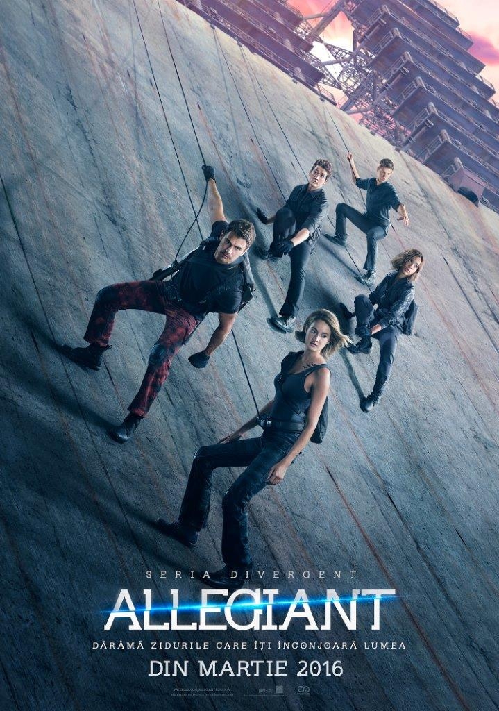 PREMIERĂ în România, înainte de SUA - Allegiant, penultimul film din seria DIVERGENT, din martie pe marile ecrane