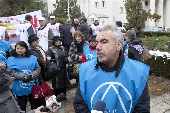 Protest anti-austeritate la Galaţi şi în toată Europa