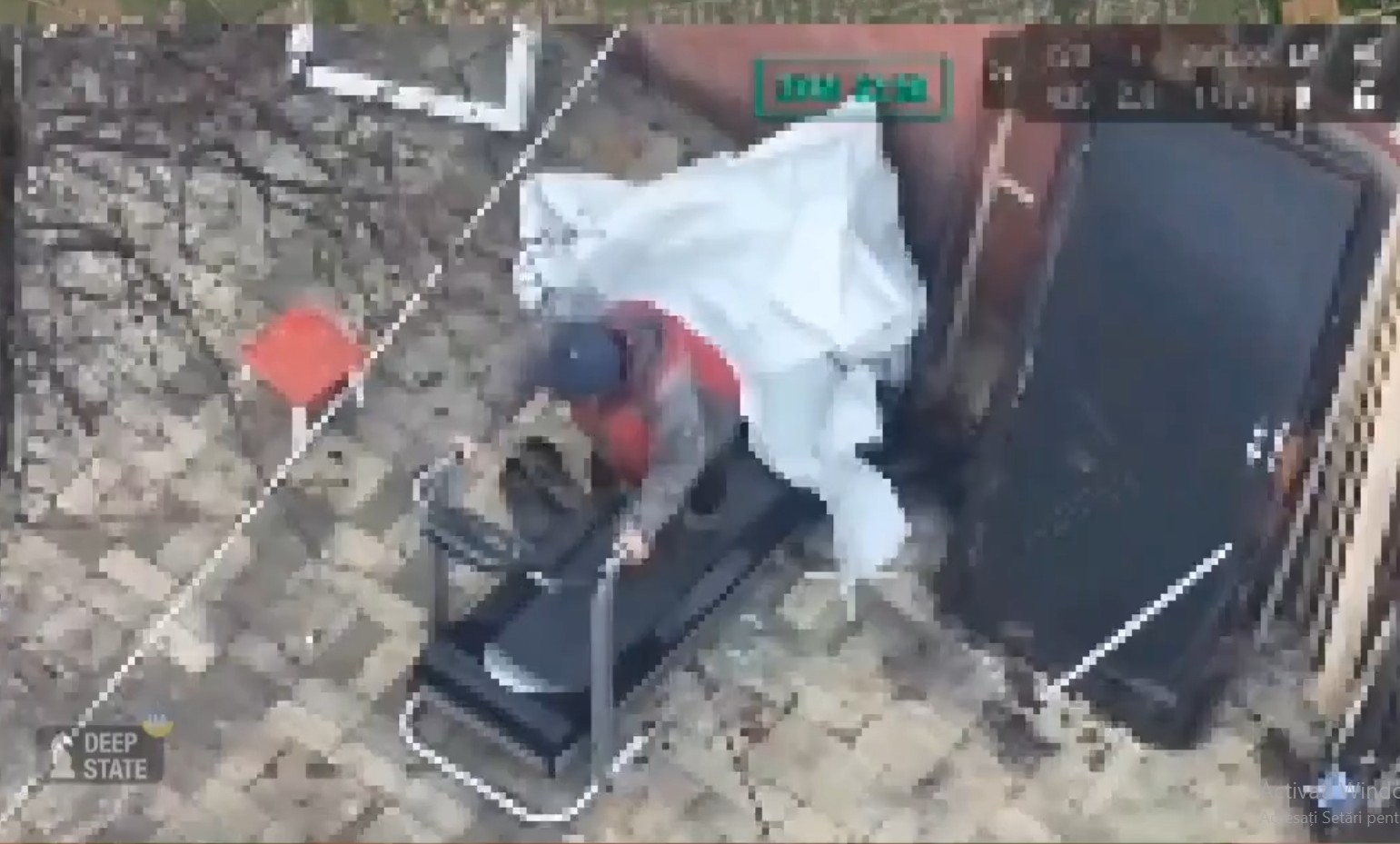 Imagine neobișnuită într-un oraș devastat de război