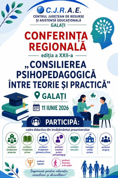 Specialiști în psihopedagogie, psihologie și logopedie conferenţiază la Galaţi