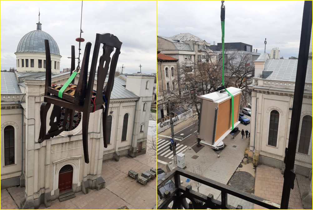 Poza zilei: „Scaunele lui Eugen Ionesco”... made in Galați